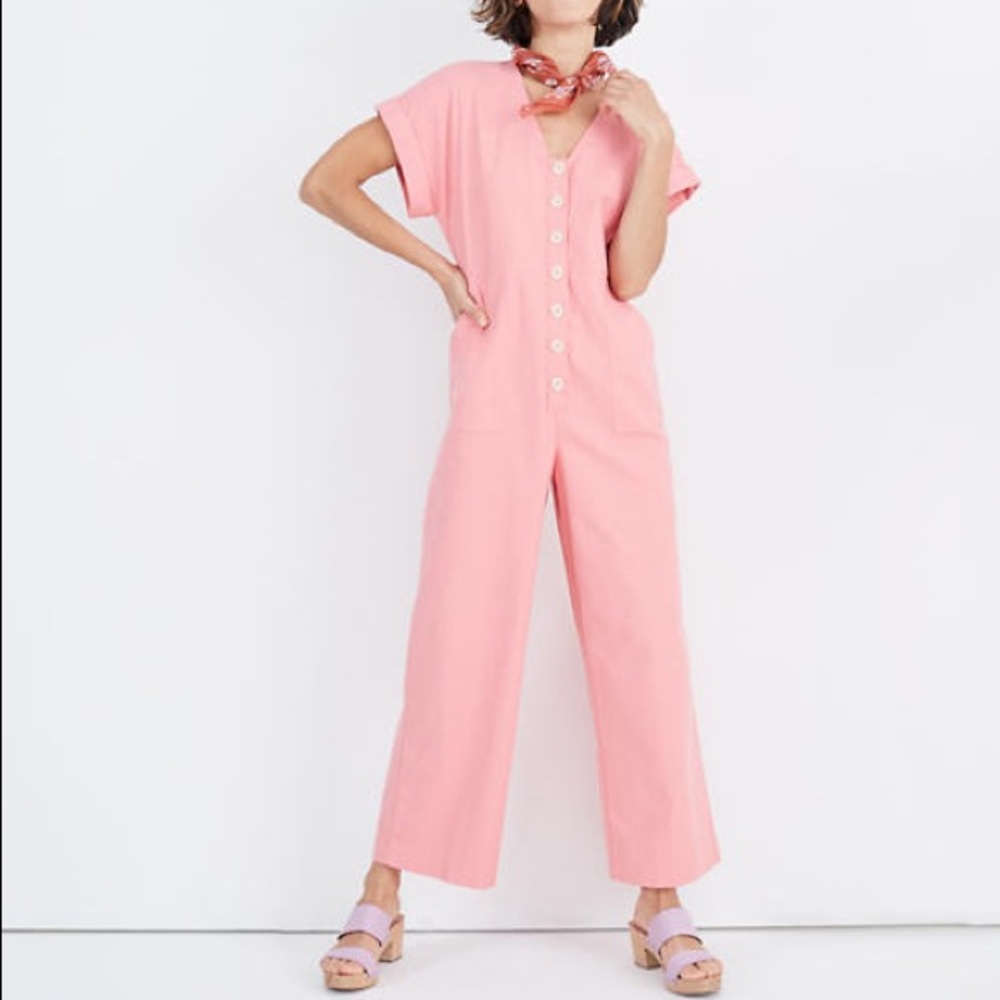 Madewell Button Front Day Jumpsuit Size 0